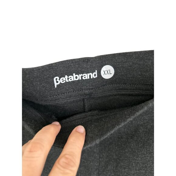 BETABRAND Classic Dress Pant Yoga Pant | Bootcut Heather Gray Size 2XL - Picture 6 of 7